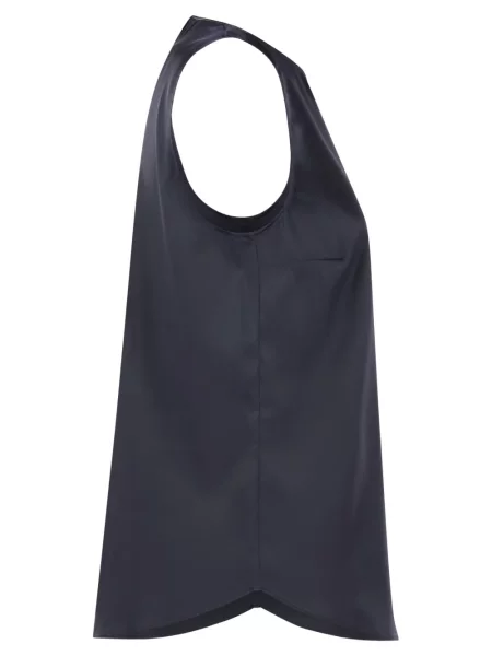 Bluză Brunello Cucinelli fără mâneci albastru