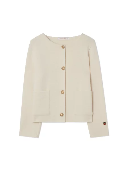 Marynarka Busnel wełniana beżowa
