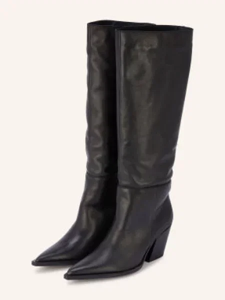 Steve Madden Kozačky Menthe černá