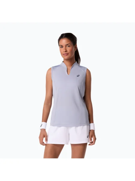 Koszulka tenisowa ASICS Court Tank W grey/blue szara