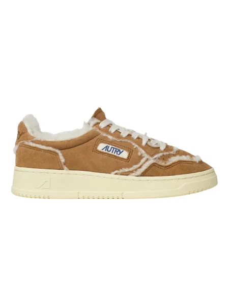 Sneakersy Autry brązowe