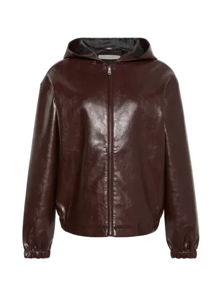 Geacă bomber Calvin Klein cu glugă maro