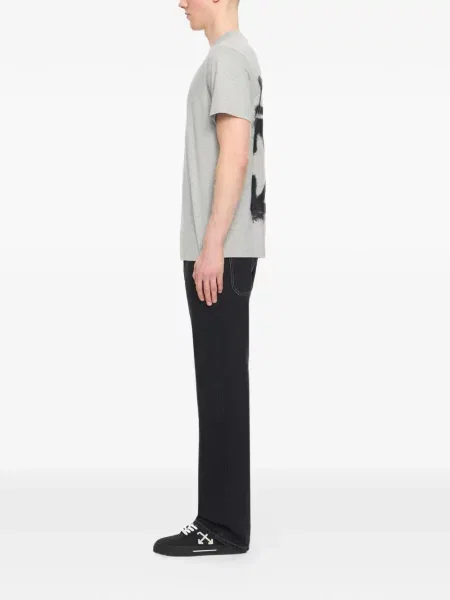 Tricou grafic Off-white cu imagine alb