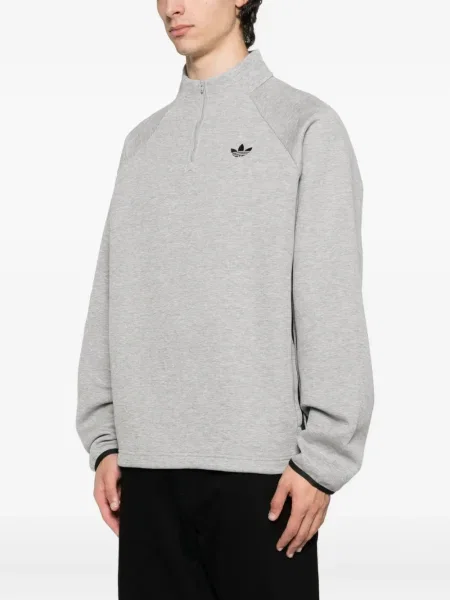 Kraťasy Adidas s polovičními zipem s kapucí černé