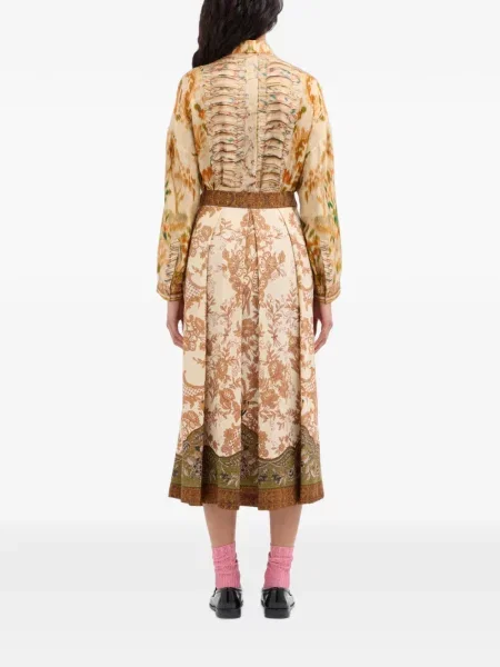 Fustă midi Pierre-louis Mascia cu model floral