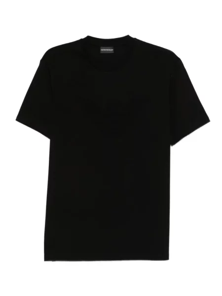 Tricou Emporio Armani cu decolteu rotund negru