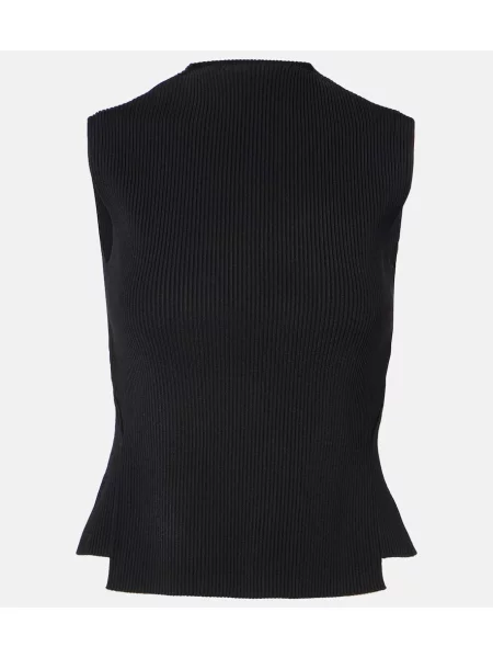 Top Victoria Beckham tricotate alb
