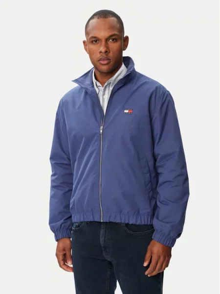 Tommy Jeans Demisezoninė striukė Essential mėlyna