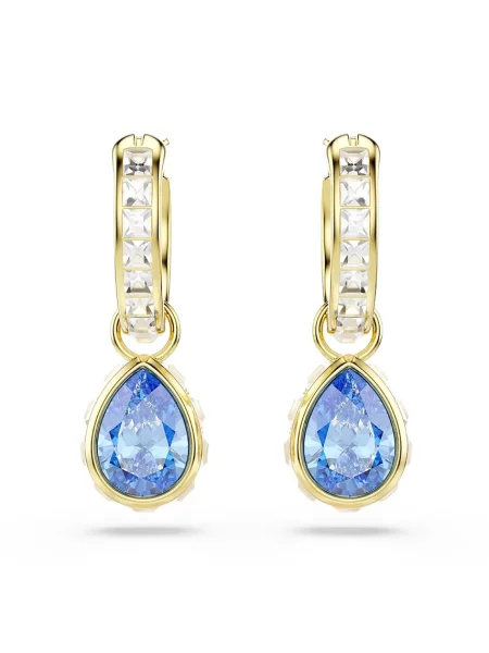 Swarovski сережки позолочені з цирконієм CHROMA