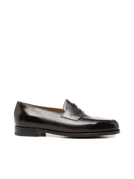 Półbuty John Lobb skórzane brązowe