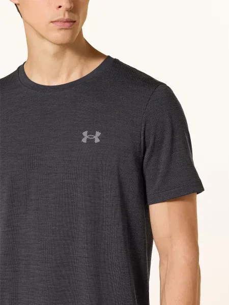 Under Armour Funkční Tričko Ua Wool Run tmavě šedá