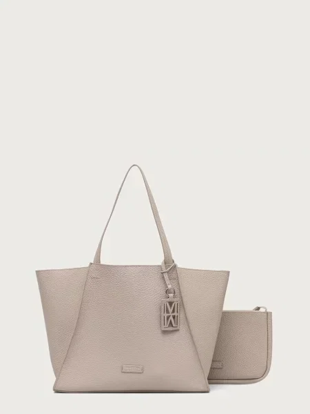 Marc O'Polo geantă shopper pentru femei din piele bej