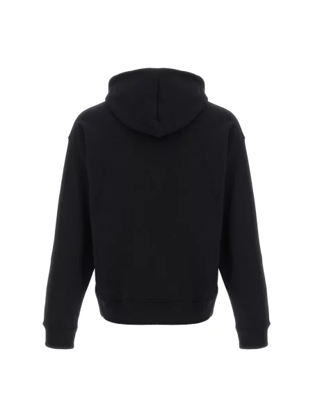 Bluza z kapturem Moschino z nadrukiem typu teddy czarna