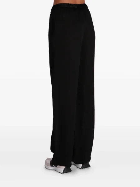 Pantaloni Armani Exchange de catifea alergare negru