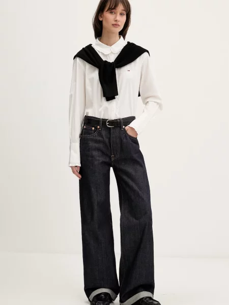 Tommy Jeans cămașă de damă din bej