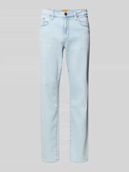 Jeansy o kroju slim fit z mieszanki bawełny model ‘WEFT’ Only & Sons niebieskie