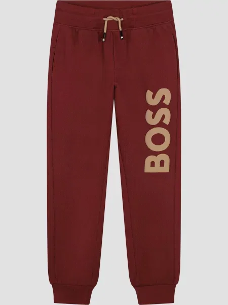 Дитячі Спортивні штани BOSS Kids бордовий