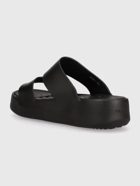 Crocs klapki Gataway Platform H Strap czarne