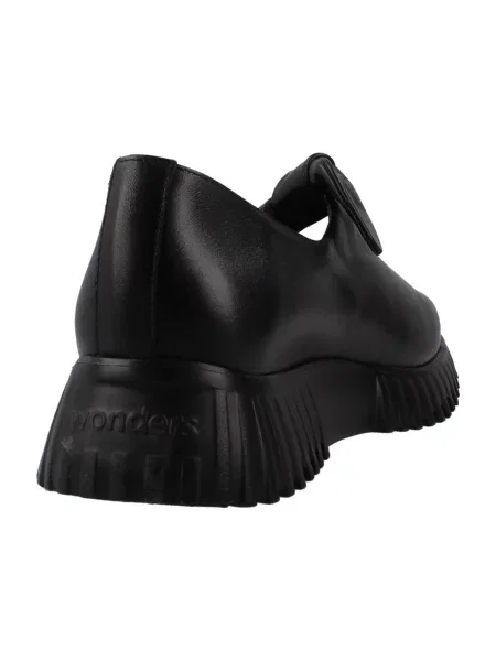Pantofi Wonders de catifea negru