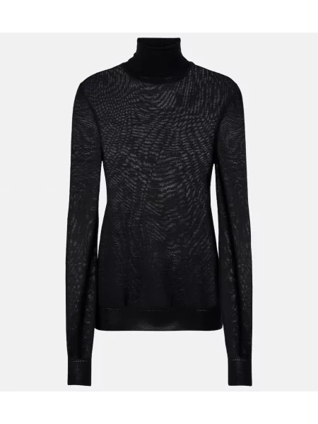 Heláncă Saint Laurent de lână negru