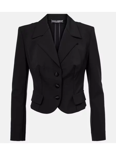 Marynarka Dolce&gabbana o krotszym kroju czarna