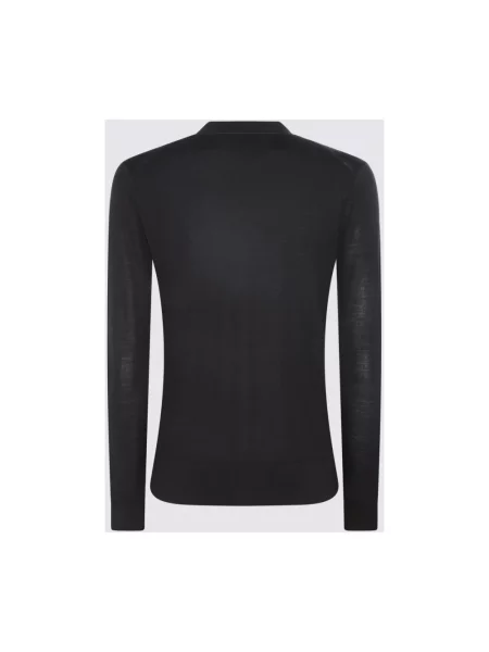Jedwabny sweter Tory Burch czarny