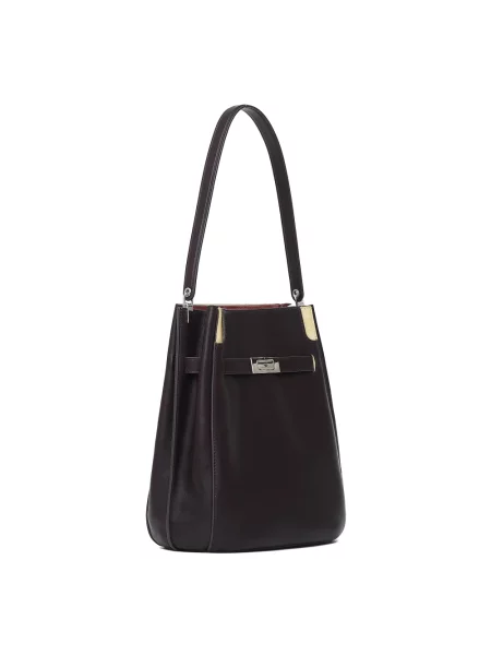 Torebka crossbody Tory Burch skórzana brązowa