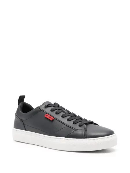 Sneakerși Hugo cu șireturi din dantelă albastru
