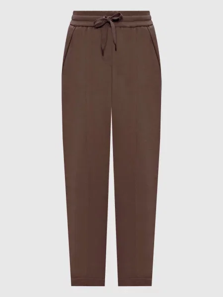 Спортивные штаны Brunello Cucinelli коричневые