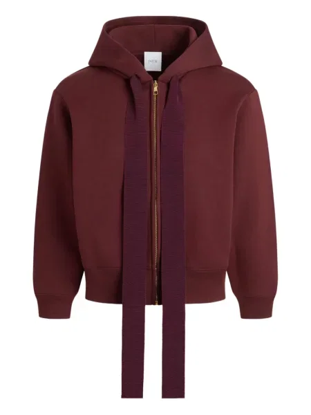 Haftowana bluza z kapturem Patou czerwona