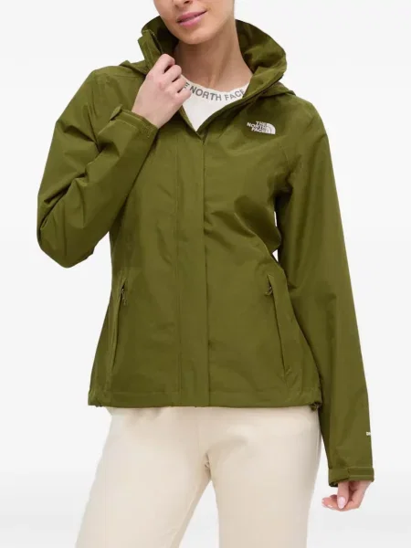 Geacă The North Face cu glugă verde