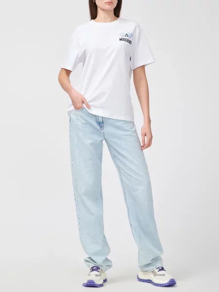 Футболка Moschino Jeans біла