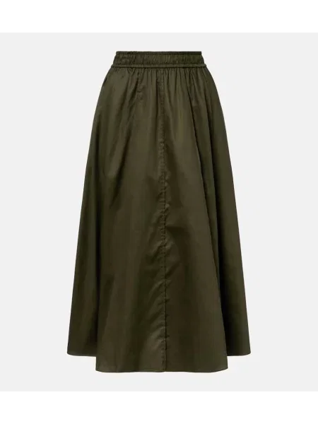 Maxi fusta maxi Joseph din poplin verde