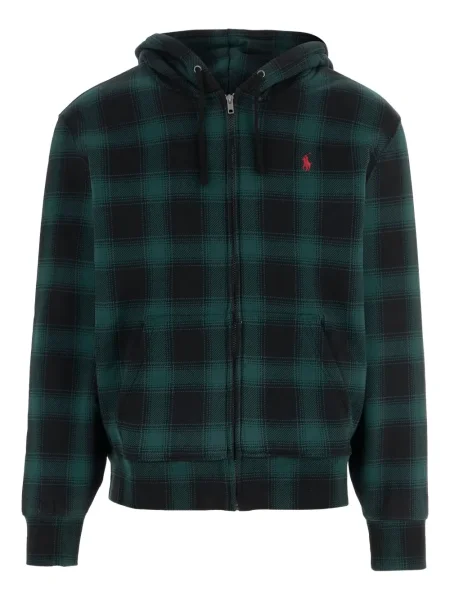 Pantaloni de jogging Polo Ralph Lauren cu imagine de catifea cord în carouri verde