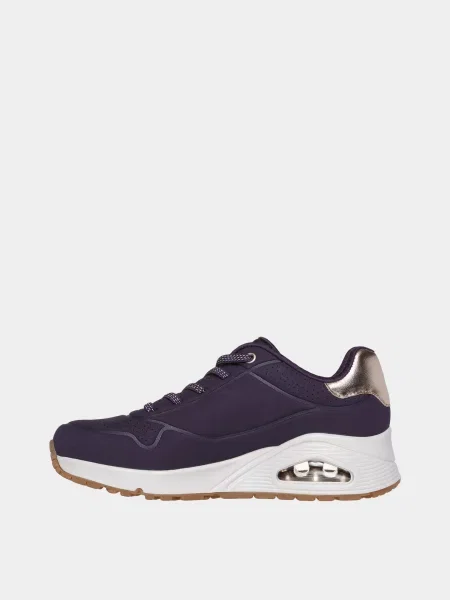 Кожаные кроссовки Skechers серые