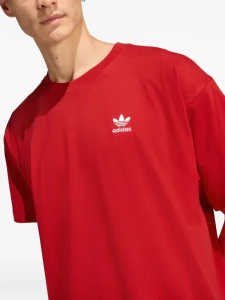 Öves virágos futó póló Adidas fekete