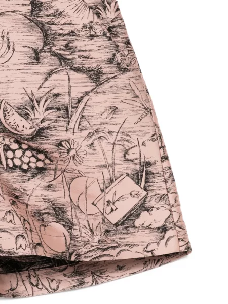 Pantaloni scurți Shiatzy Chen din jacard roz