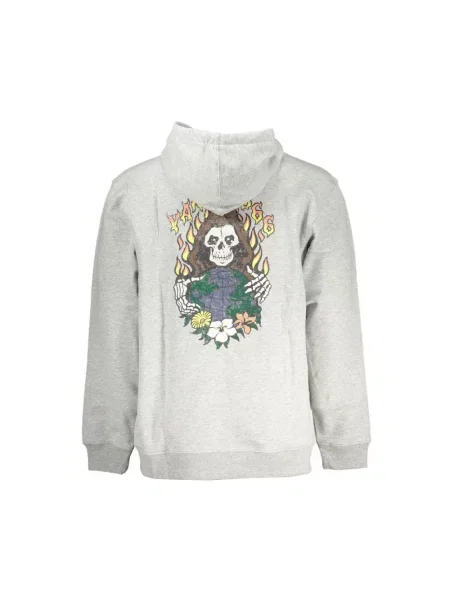 Bluza z kapturem Vans z kapturem szara