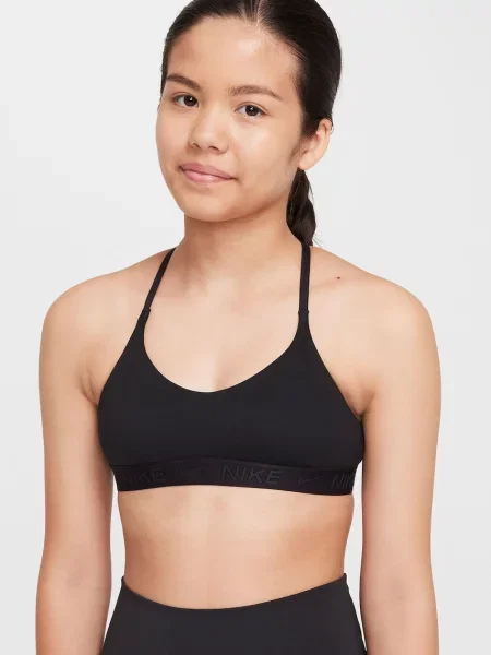 Nike športová podprsenka detská Indy čierna