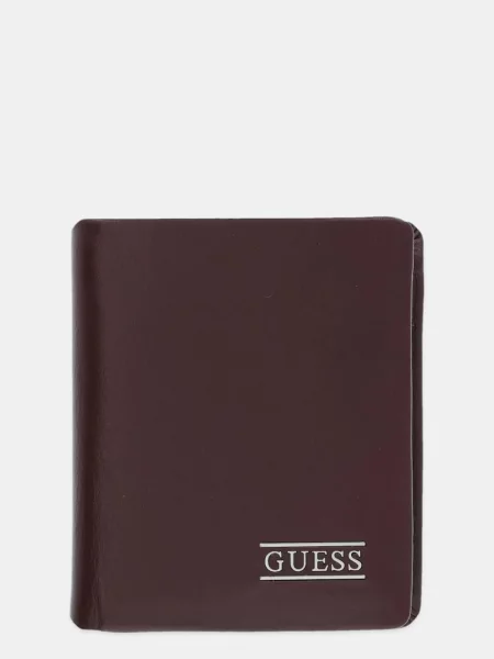 Кожен портфейл Guess NEW BOSTON SMNEBR черно