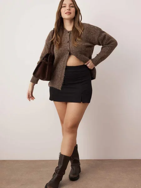 Trendyol Curve Fustă negru