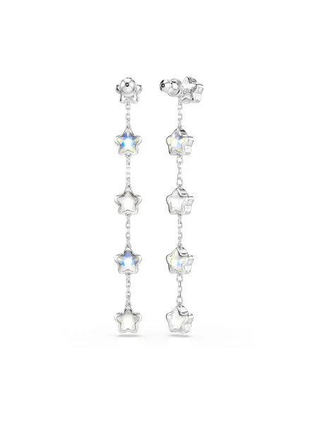 Swarovski kolczyki kryształ Swarovski CHROMA szare