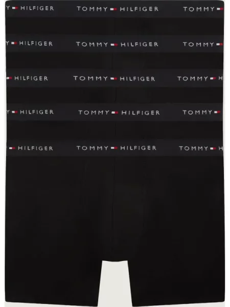Boxeralsó Tommy Hilfiger Brief 5 pairs black. Méret: L fekete