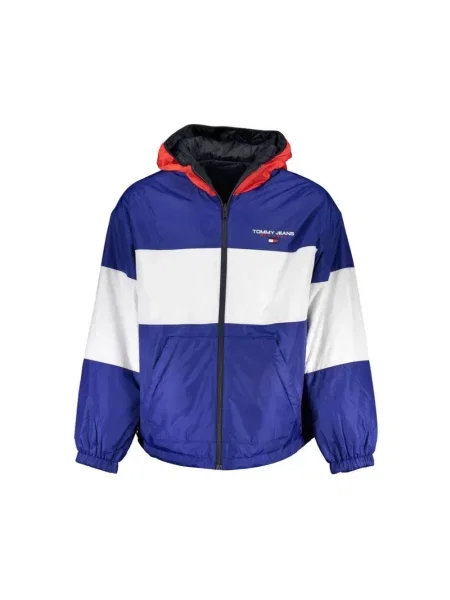 Pikowana kurtka jeansowa Tommy Hilfiger niebieska