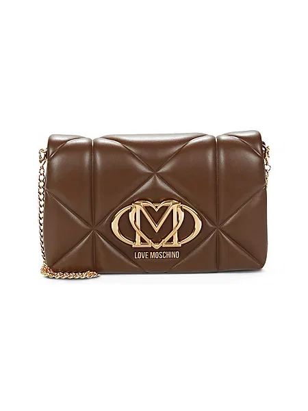 LOVE MOSCHINO Ročna torba rjava