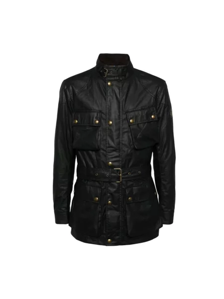 Woskowana kurtka Belstaff czarna