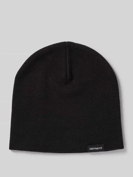 Czapka beanie z naszywką z logo model SCRIPTER' Carhartt Work In Progress czarna