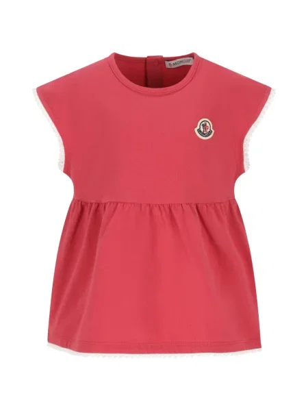 Koszulka dziecięca Moncler Enfant różowa