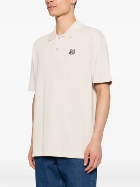 Polo Maison Kitsune cu broderie