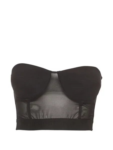 Top Elisabetta Franchi plasă negru